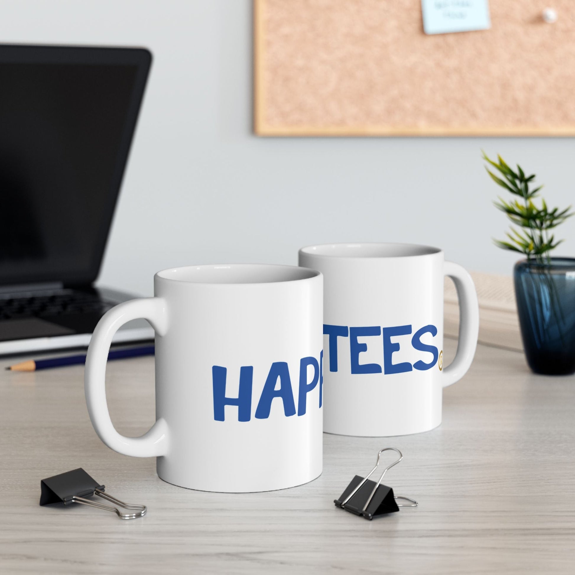 Happy Tees® Mug (ceramic, white, 11 ounce)  Mug  HAPPY TEES® BRAND