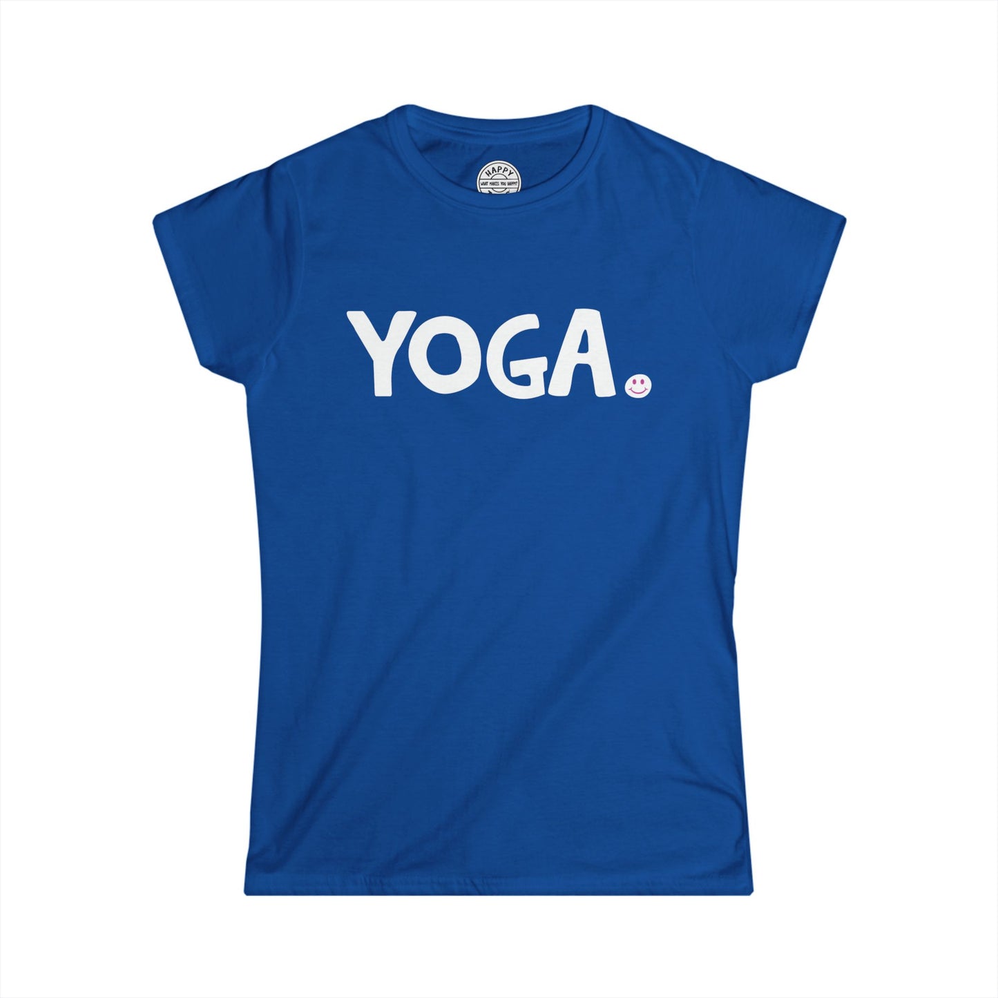 YOGA Happy Tee (Women's Tee)  T-Shirt  HAPPY TEES® BRAND