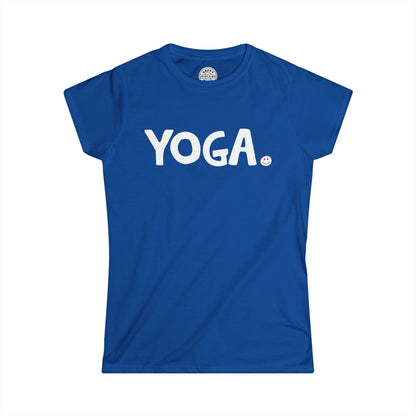 YOGA Happy Tee (Women's Tee)  T-Shirt  HAPPY TEES® BRAND