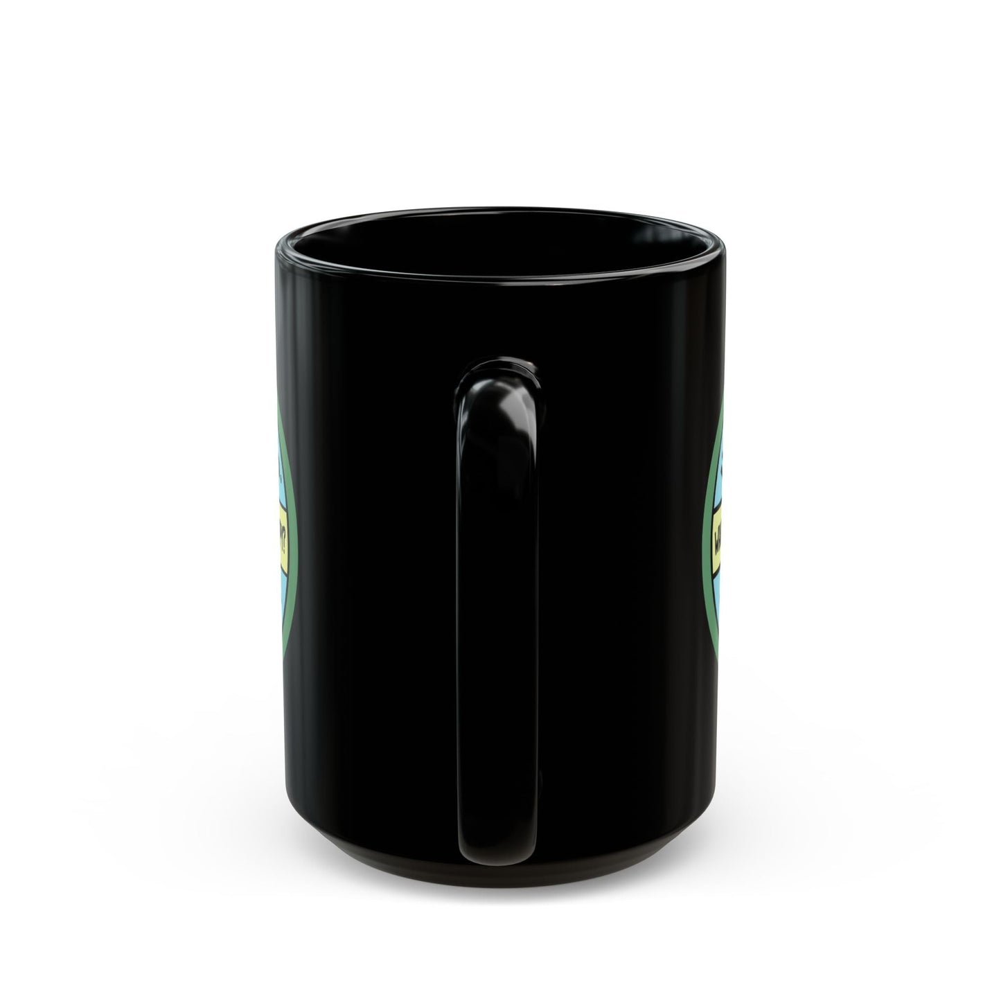 Happy Tees® Mug (ceramic, black, 15 ounce)  Mug  HAPPY TEES® BRAND