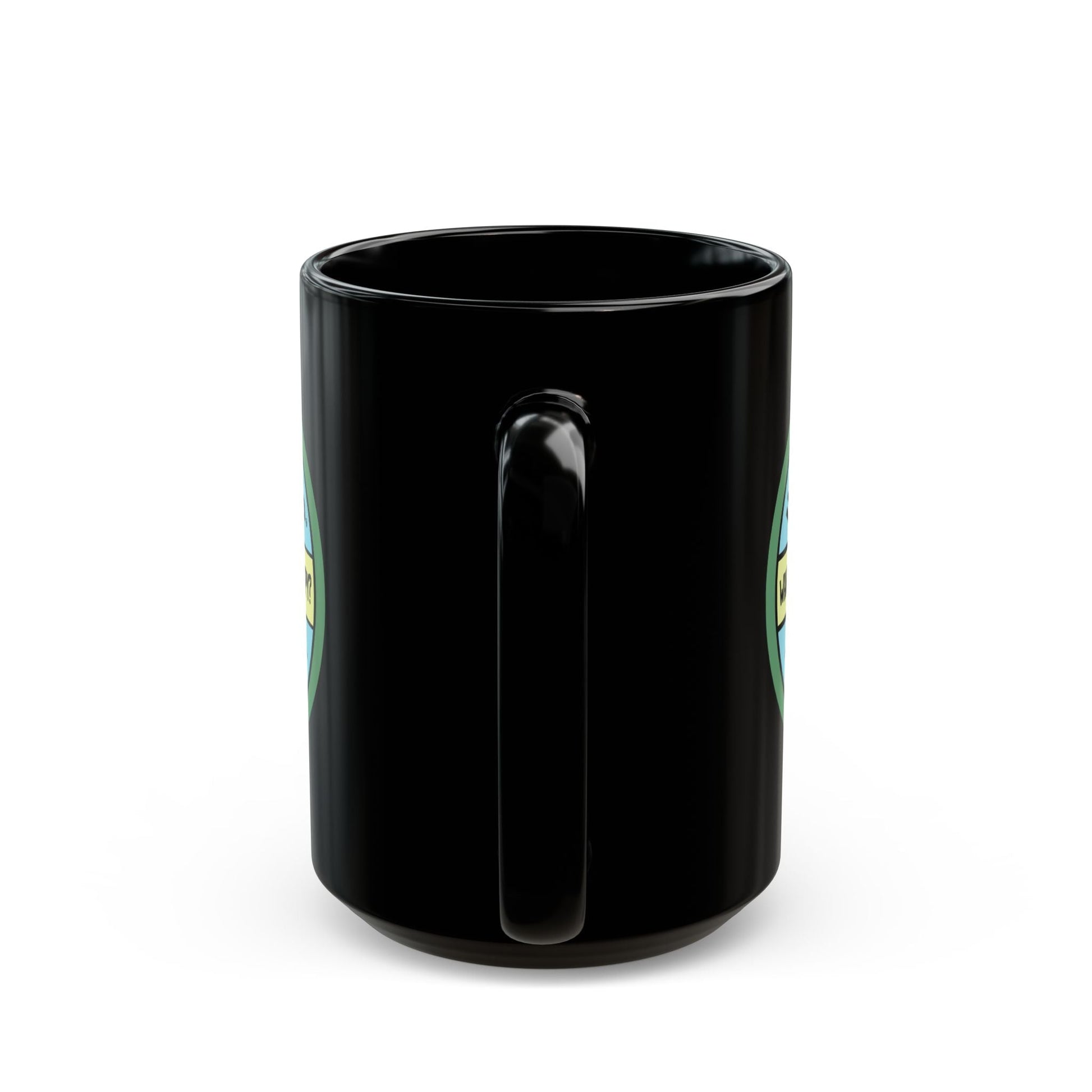 Happy Tees® Mug (ceramic, black, 15 ounce)  Mug  HAPPY TEES® BRAND