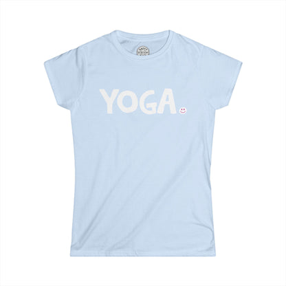 YOGA Happy Tee (Women's Tee)  T-Shirt  HAPPY TEES® BRAND