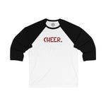 CHEER Happy Tee (Long Sleeve Baseball Tee)  Long-sleeve  HAPPY TEES® BRAND