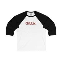 CHEER Happy Tee (Long Sleeve Baseball Tee)  Long-sleeve  HAPPY TEES® BRAND