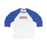 CHEER Happy Tee (Long Sleeve Baseball Tee)  Long-sleeve  HAPPY TEES® BRAND