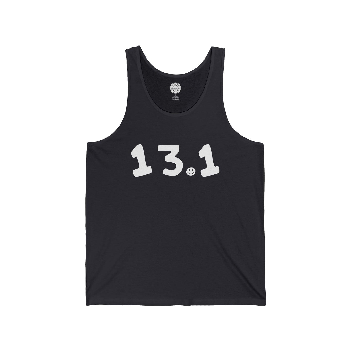 13.1 Happy Tee (Tank Top)  Tank Top 2XL / Dark Grey HAPPY TEES® BRAND
