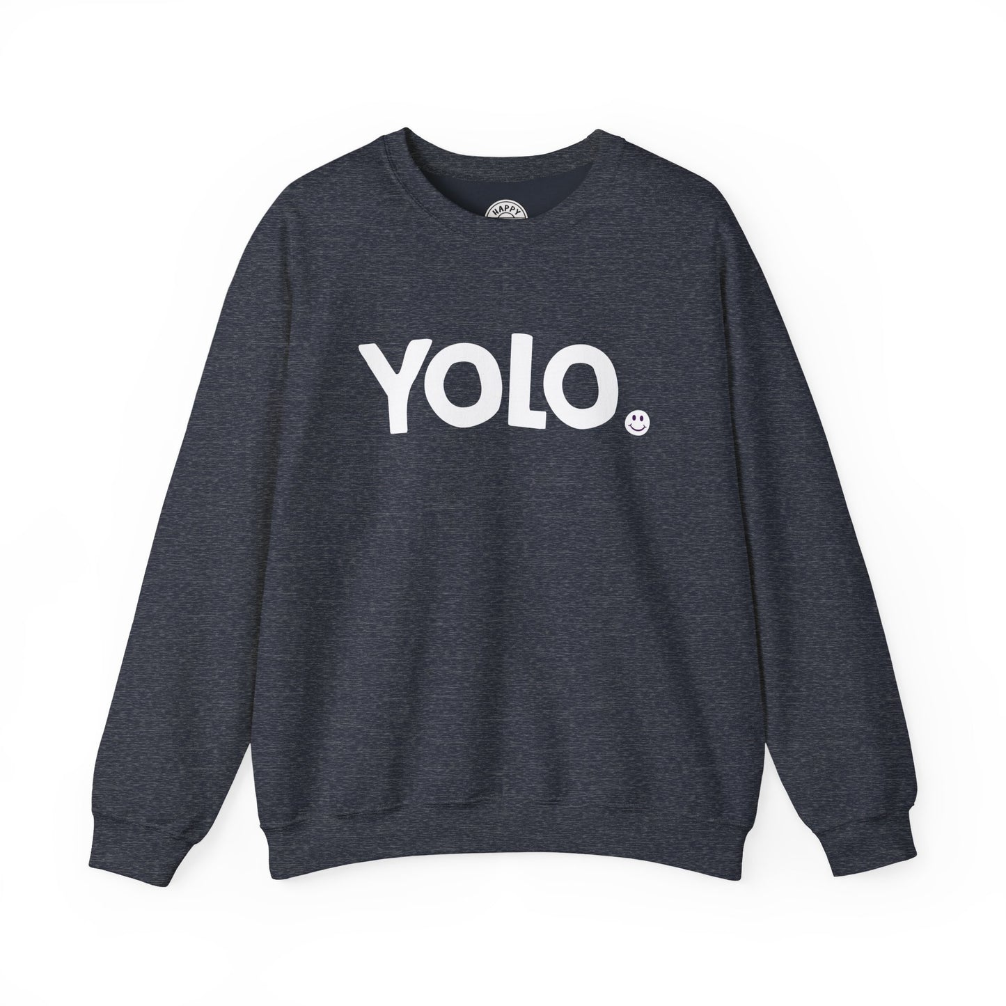 YOLO Happy Tee (Sweatshirt)  Sweatshirt  HAPPY TEES® BRAND