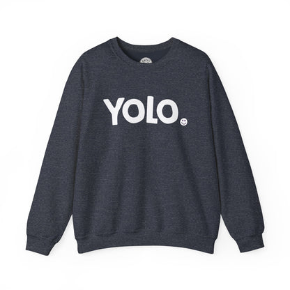 YOLO Happy Tee (Sweatshirt)  Sweatshirt  HAPPY TEES® BRAND