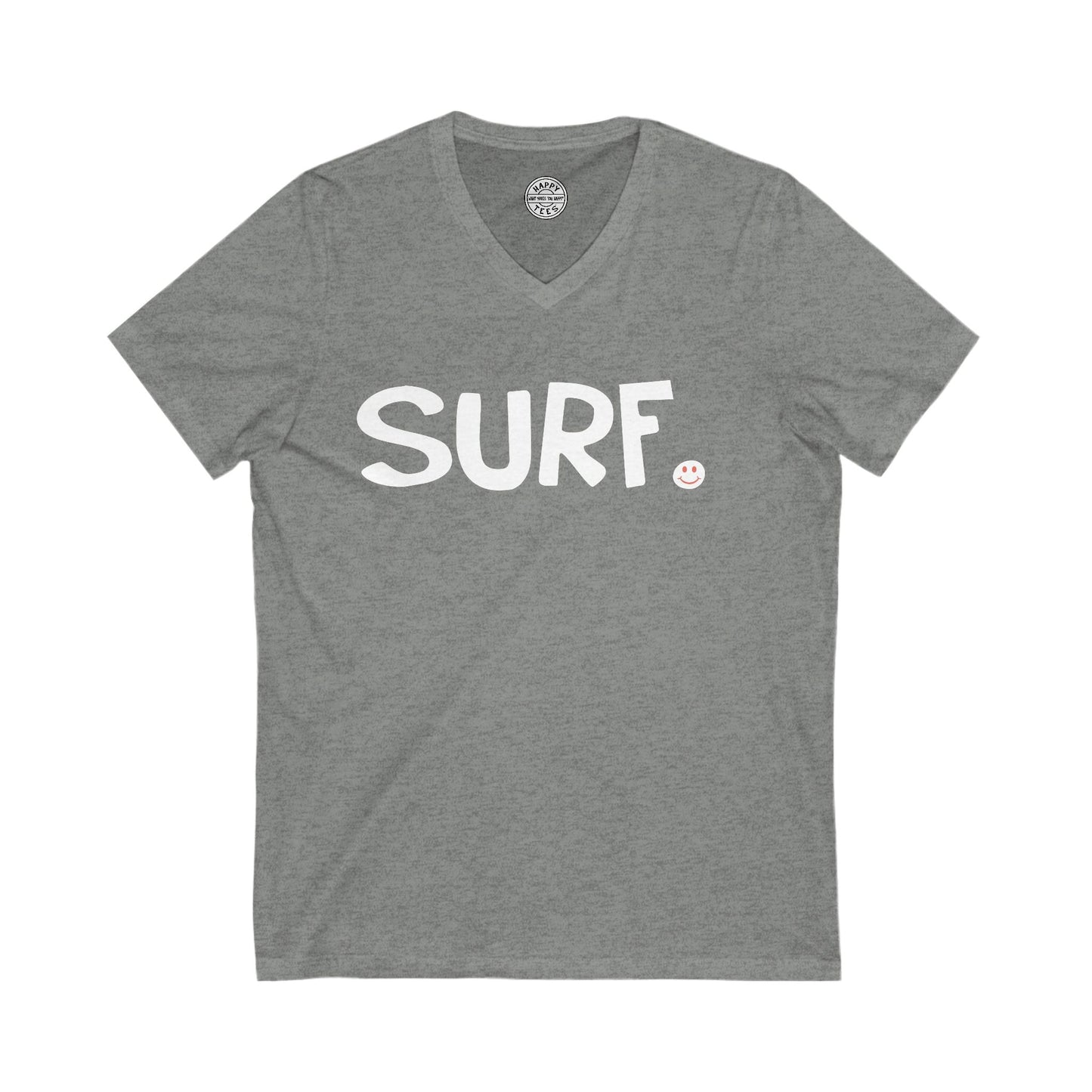 SURF Happy Tee (V-Neck)  V-neck Deep Heather / L HAPPY TEES® BRAND