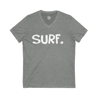 SURF Happy Tee (V-Neck)  V-neck Deep Heather / L HAPPY TEES® BRAND