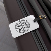 Happy Tees® Luggage Tag (black and white)  Accessories  HAPPY TEES® BRAND