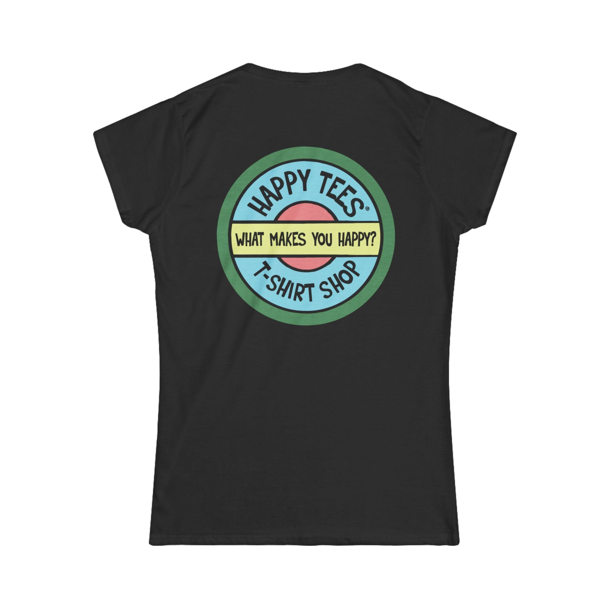 Happy Tees® T‑Shirt (Women's Tee without front logo)  T-Shirt  HAPPY TEES® BRAND