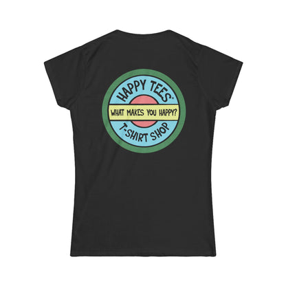 Happy Tees® T‑Shirt (Women's Tee without front logo)  T-Shirt  HAPPY TEES® BRAND