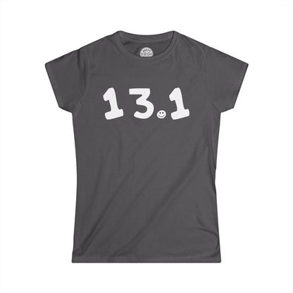 13.1 Happy Tee (Women's Tee)  T-Shirt Charcoal / 2XL HAPPY TEES® BRAND