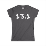 13.1 Happy Tee (Women's Tee)  T-Shirt Charcoal / 2XL HAPPY TEES® BRAND