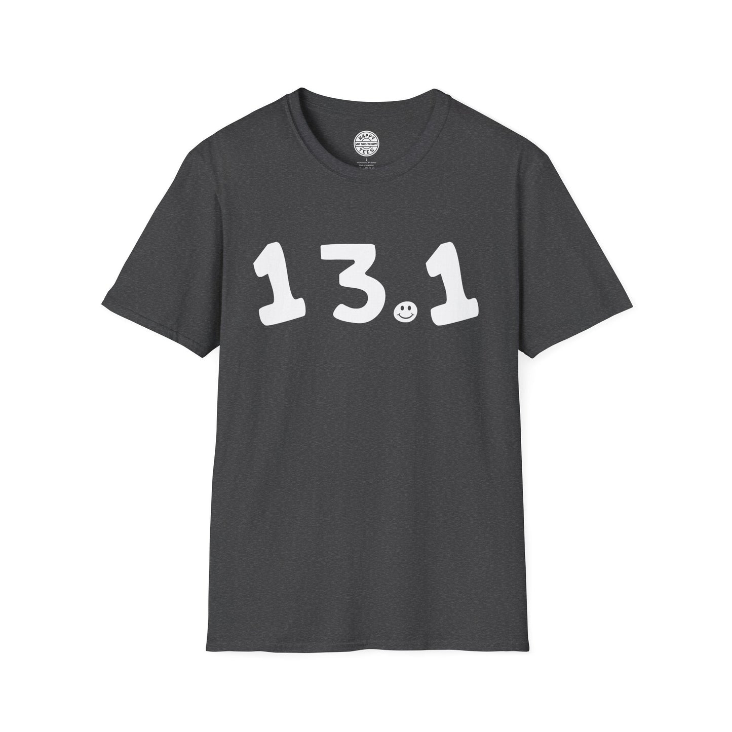 13.1 Happy Tee  T-Shirt Dark Heather / 2XL HAPPY TEES® BRAND