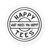 Happy Tees® Vinyl Stickers (black and white) Printify