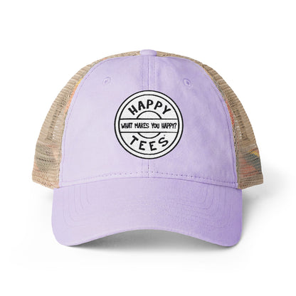 Happy Tees® Cap (Women's Washed Mesh-Back, Embroidery)  Hats  HAPPY TEES® BRAND