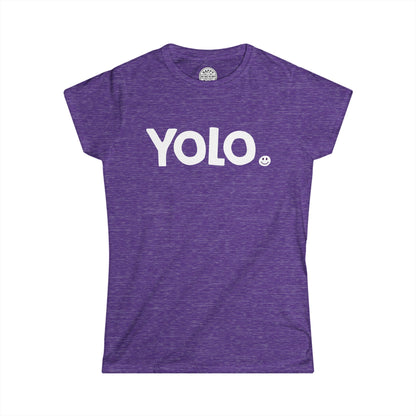 YOLO Happy Tee (Women's Tee)  T-Shirt  HAPPY TEES® BRAND