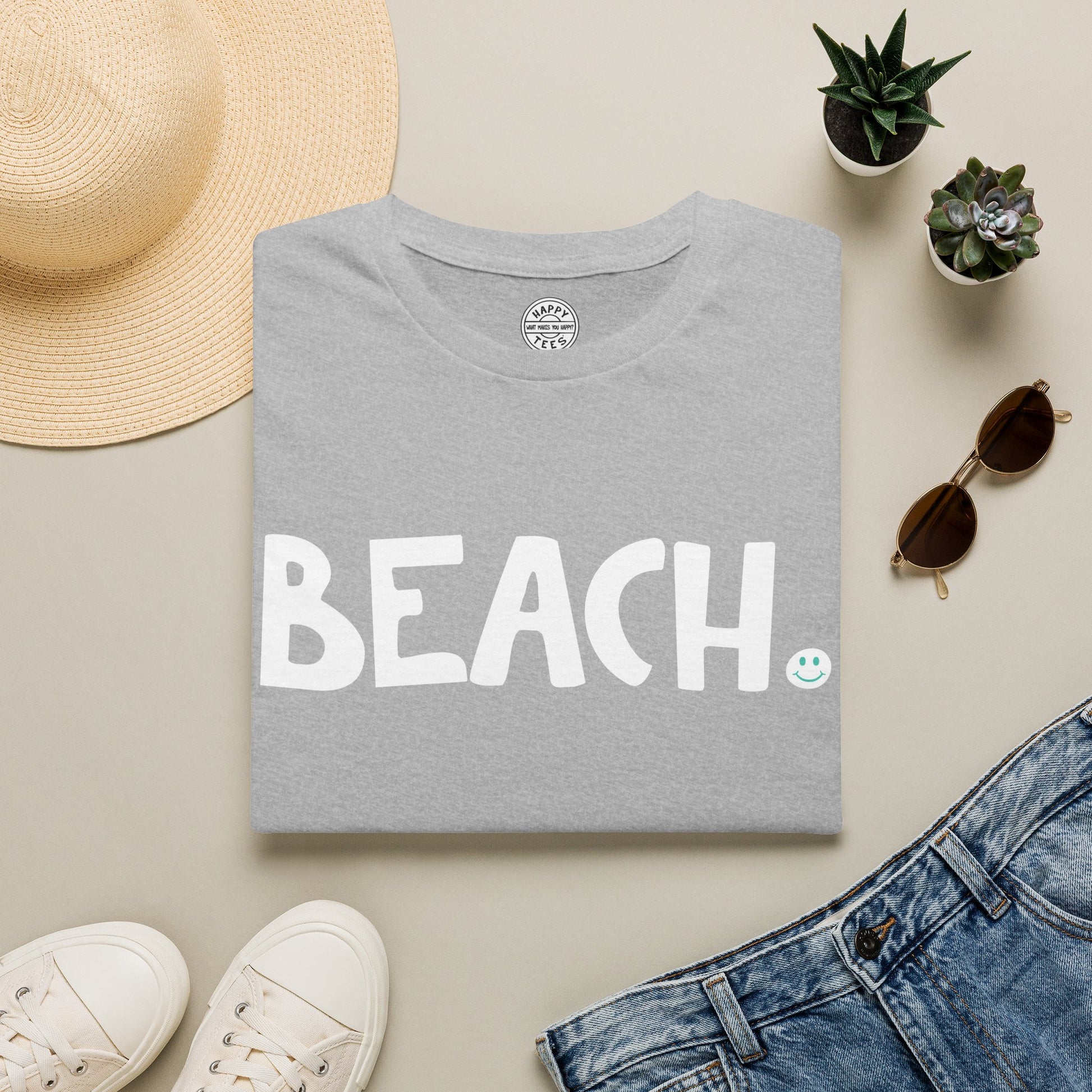 BEACH Happy Tee  T-Shirt  HAPPY TEES® BRAND