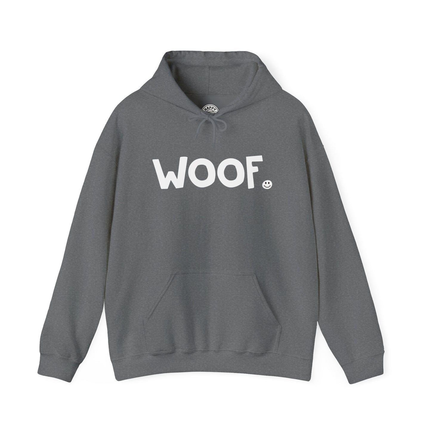 WOOF Happy Tee (Hoodie)  Hoodie  HAPPY TEES® BRAND