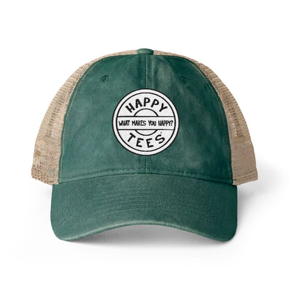 Happy Tees® Cap (Women's Washed Mesh-Back, Embroidery)  Hats  HAPPY TEES® BRAND