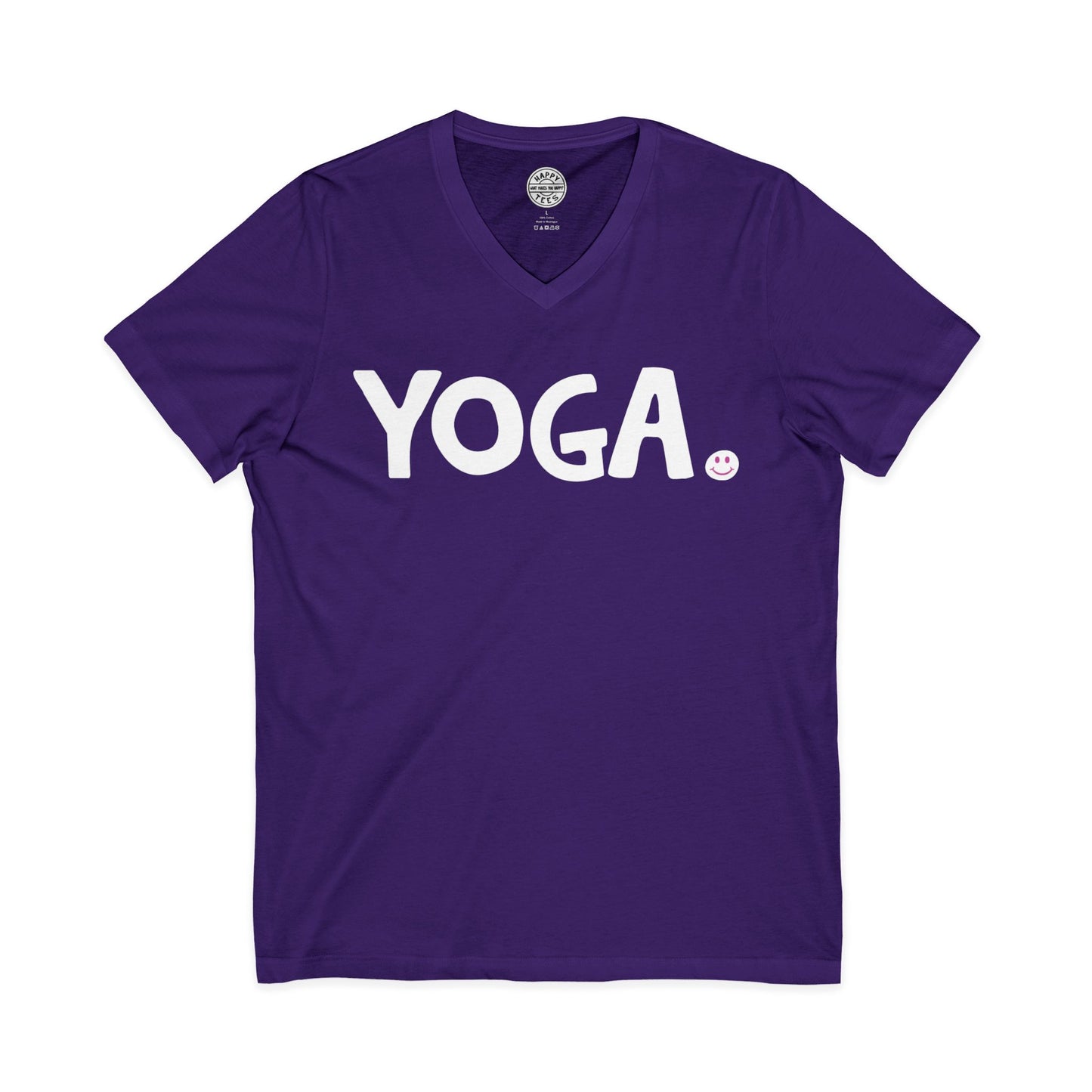 YOGA Happy Tee (V-Neck)  V-neck  HAPPY TEES® BRAND