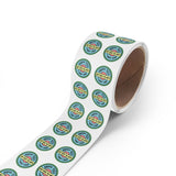 Happy Tees® Round Stickers (color, rolls of 50, 100, 250) Printify