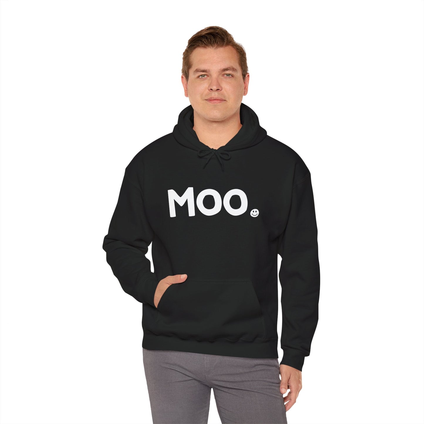 MOO Happy Tee (Hoodie) Printify