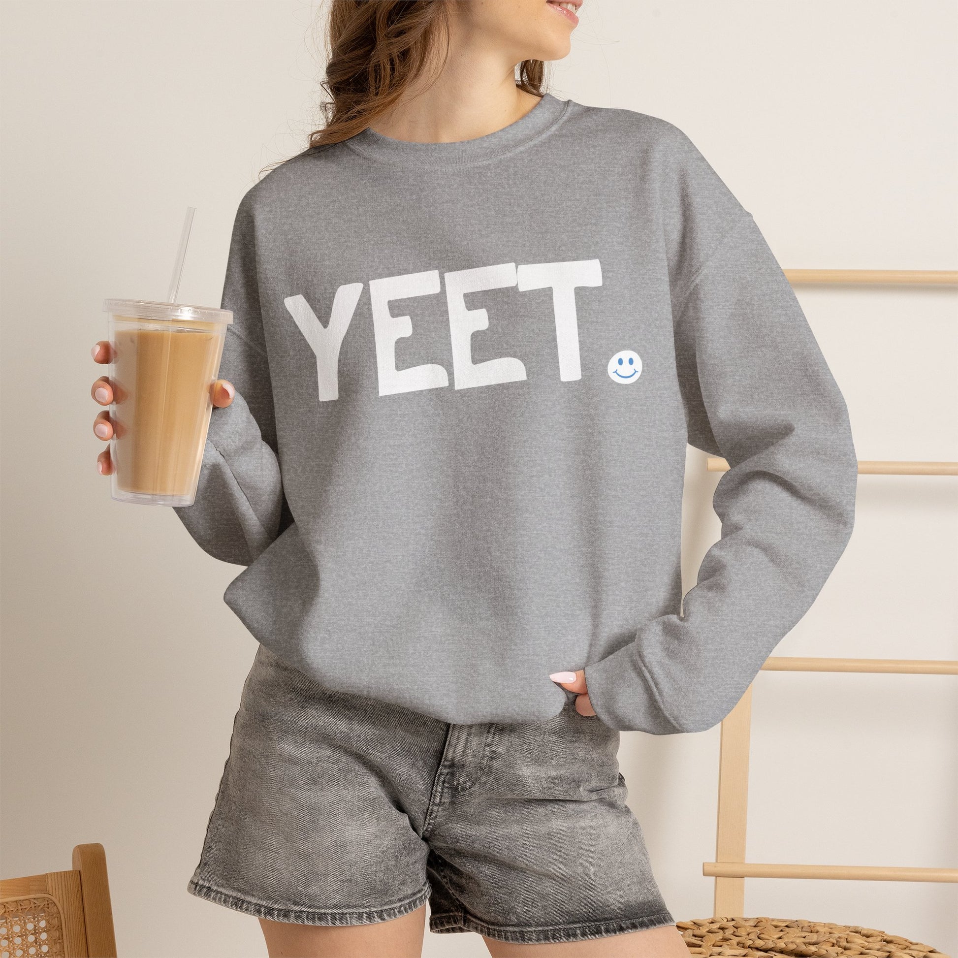 YEET Happy Tee (Sweatshirt)  Sweatshirt  HAPPY TEES® BRAND