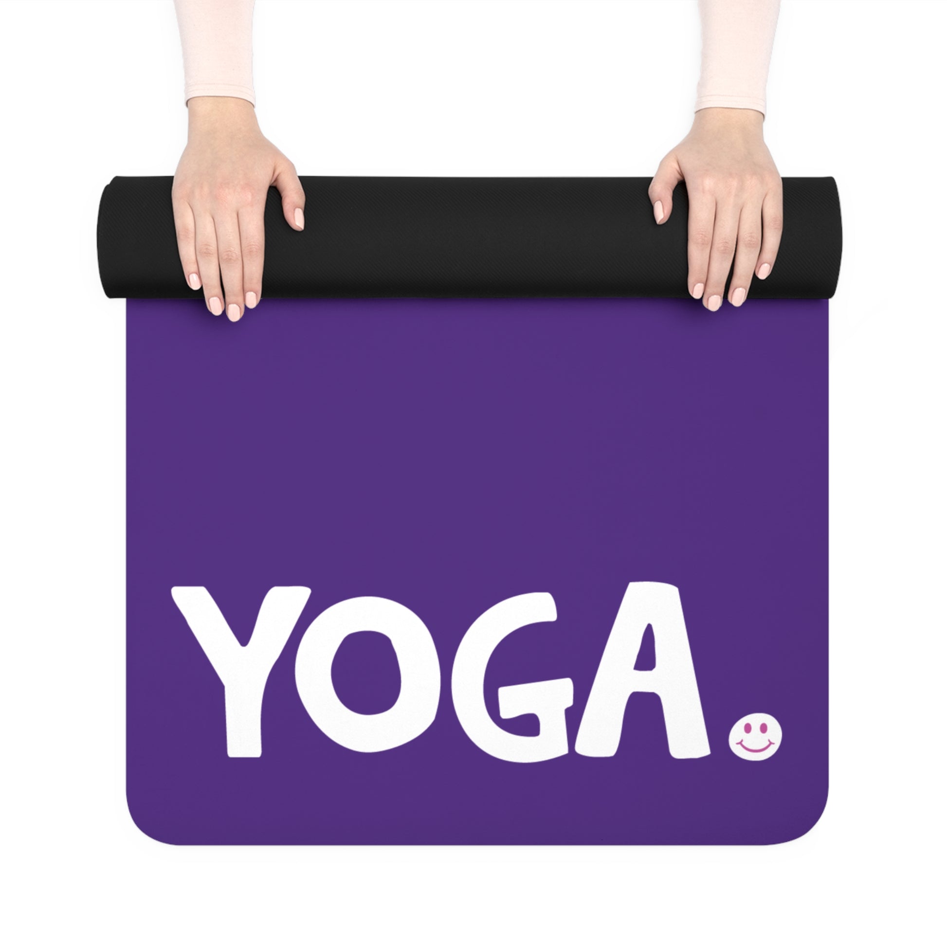YOGA Happy Tee (Rubber Yoga Mat)  Home Decor  HAPPY TEES® BRAND