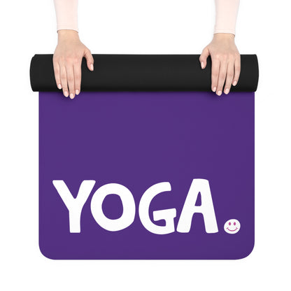YOGA Happy Tee (Rubber Yoga Mat)  Home Decor  HAPPY TEES® BRAND