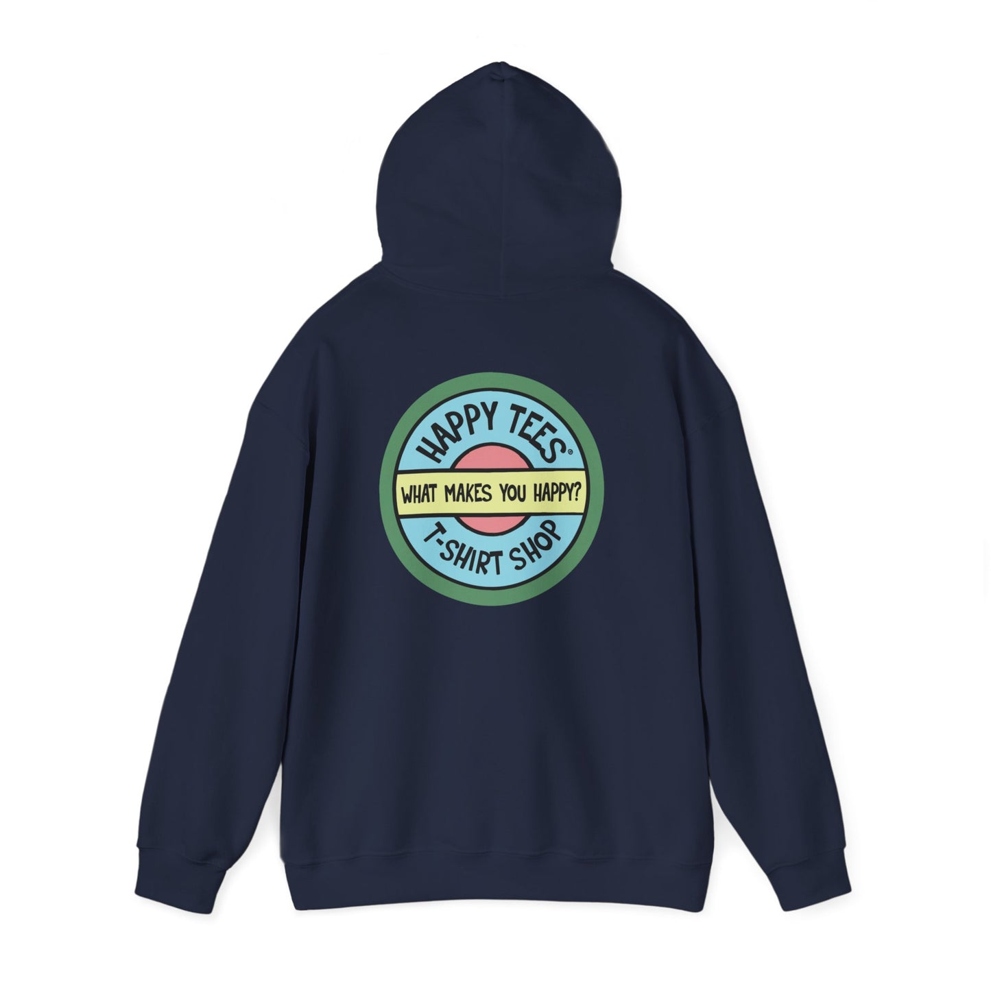 Happy Tees® Hoodie (without front logo)  Hoodie 2XL / Navy HAPPY TEES® BRAND