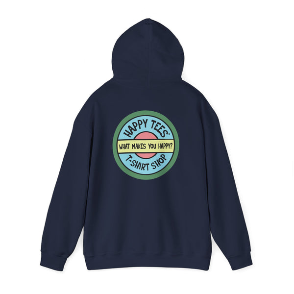 Happy Tees® Hoodie (without front logo)