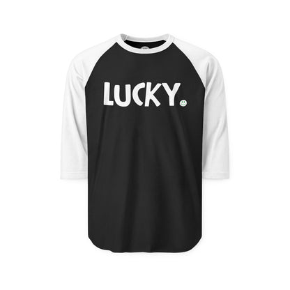 LUCKY Happy Tee (Long Sleeve Raglan)  Long-sleeve  HAPPY TEES® BRAND