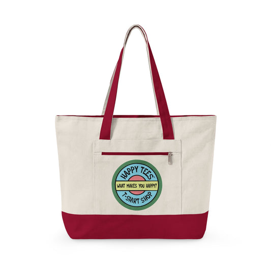 Happy Tees® Tote Bag (With Zipper)  Bags  HAPPY TEES® BRAND