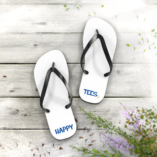 Happy Tees® Flip Flops (Split words on each foot)  Shoes  HAPPY TEES® BRAND