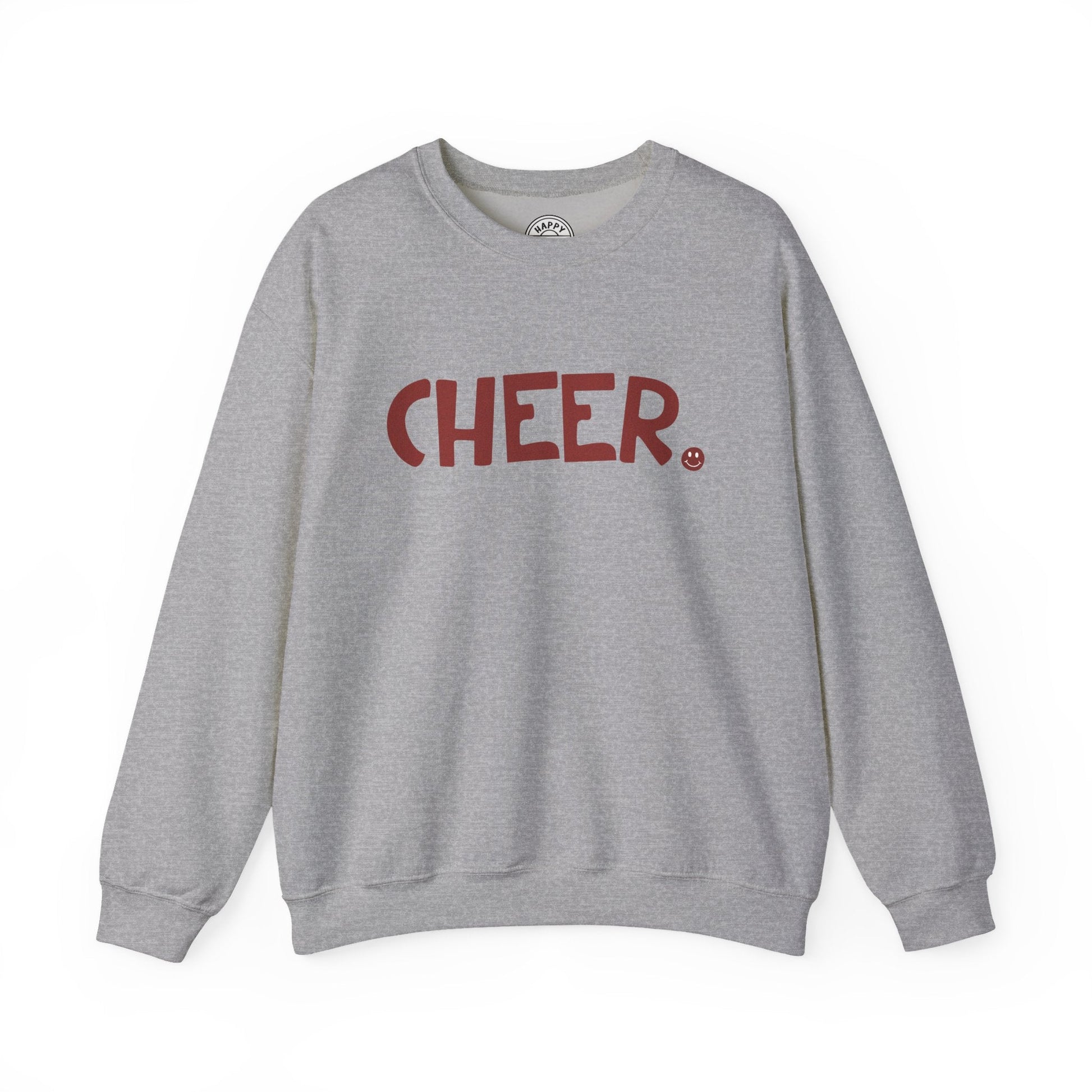CHEER Happy Tee (Sweatshirt)  Sweatshirt Sport Grey / 2XL HAPPY TEES® BRAND