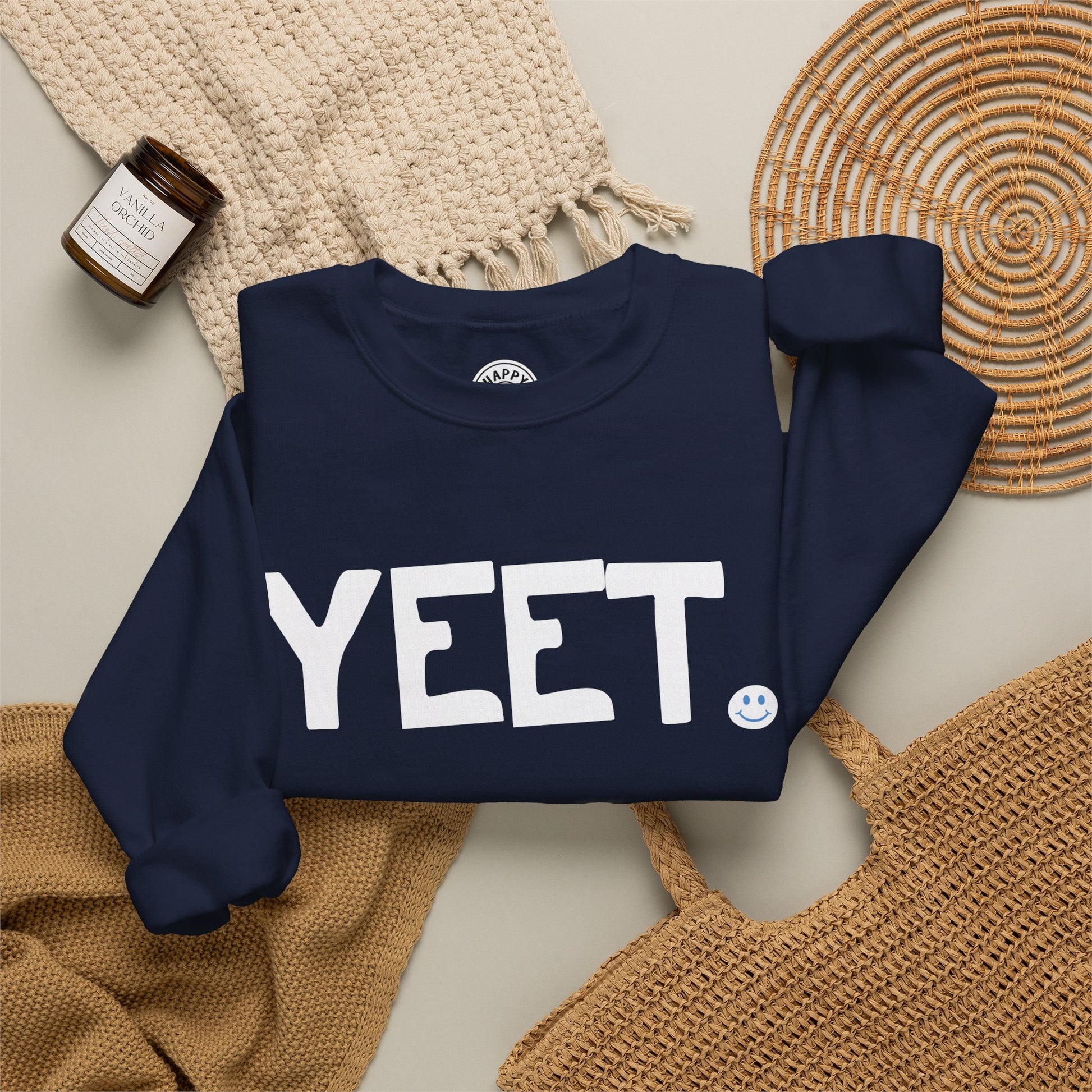 YEET Happy Tee (Sweatshirt)  Sweatshirt  HAPPY TEES® BRAND