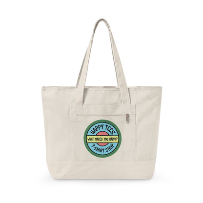 Happy Tees® Tote Bag (With Zipper)  Bags  HAPPY TEES® BRAND