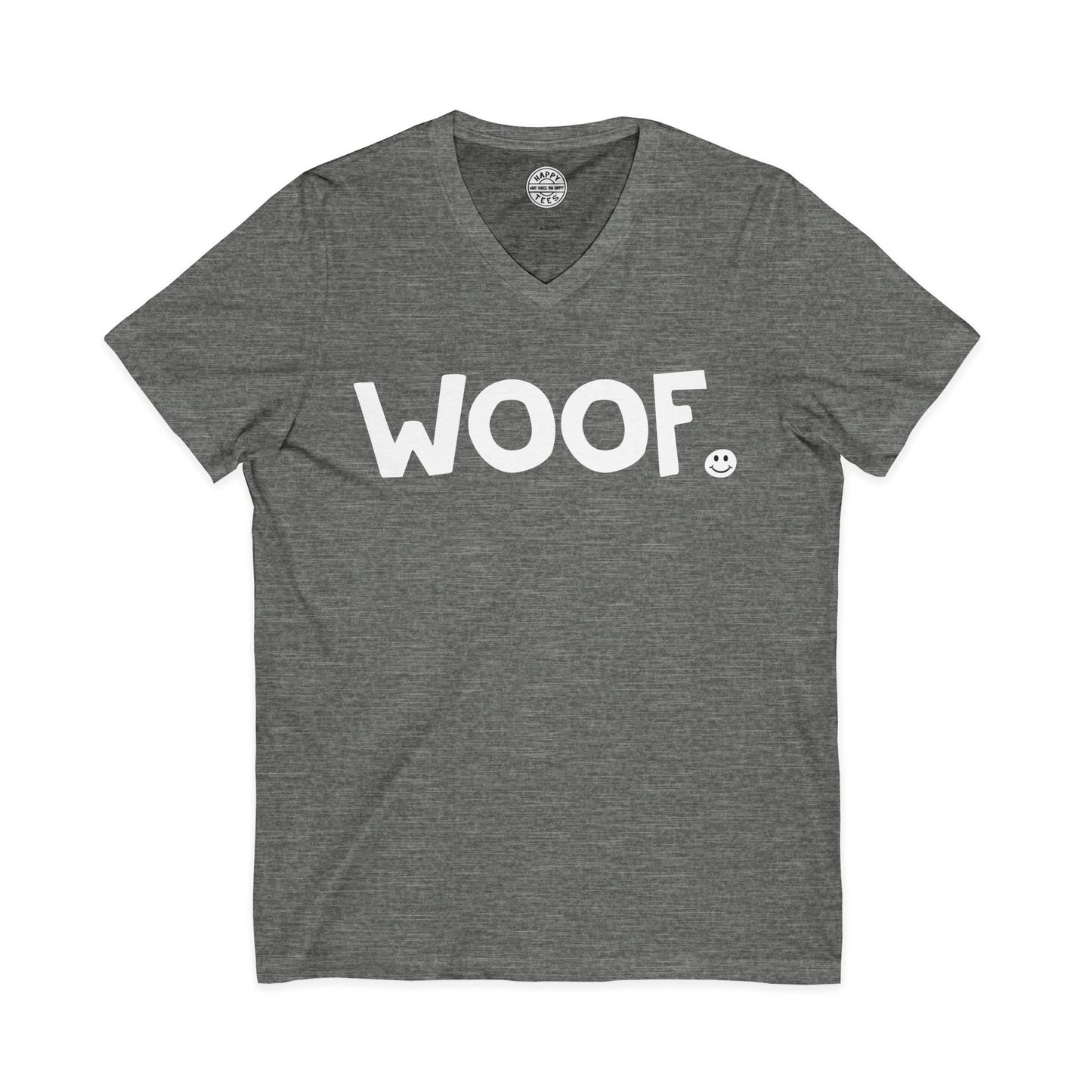 WOOF Happy Tee (V-Neck)  V-neck  HAPPY TEES® BRAND
