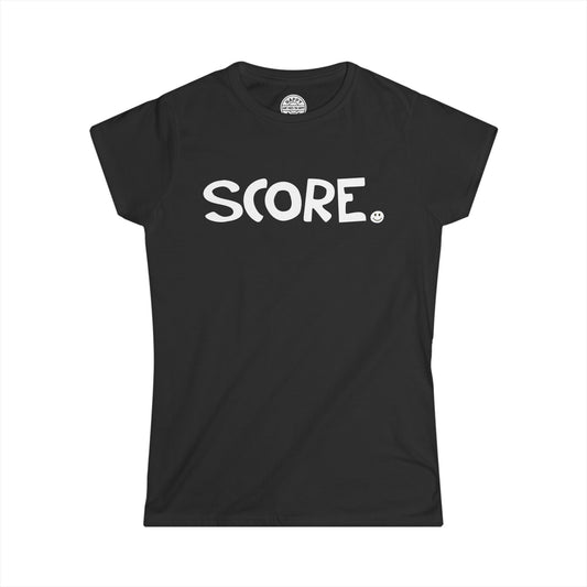 SCORE Happy Tee (Women's Tee)  T-Shirt  HAPPY TEES® BRAND