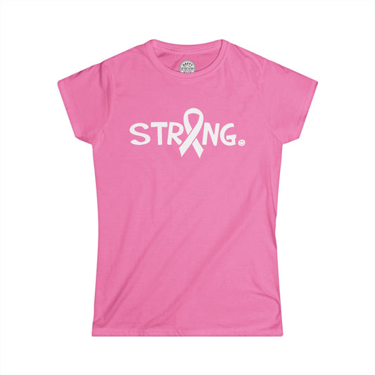 STRONG Happy Tee (Women's Tee for Breast Cancer) Printify