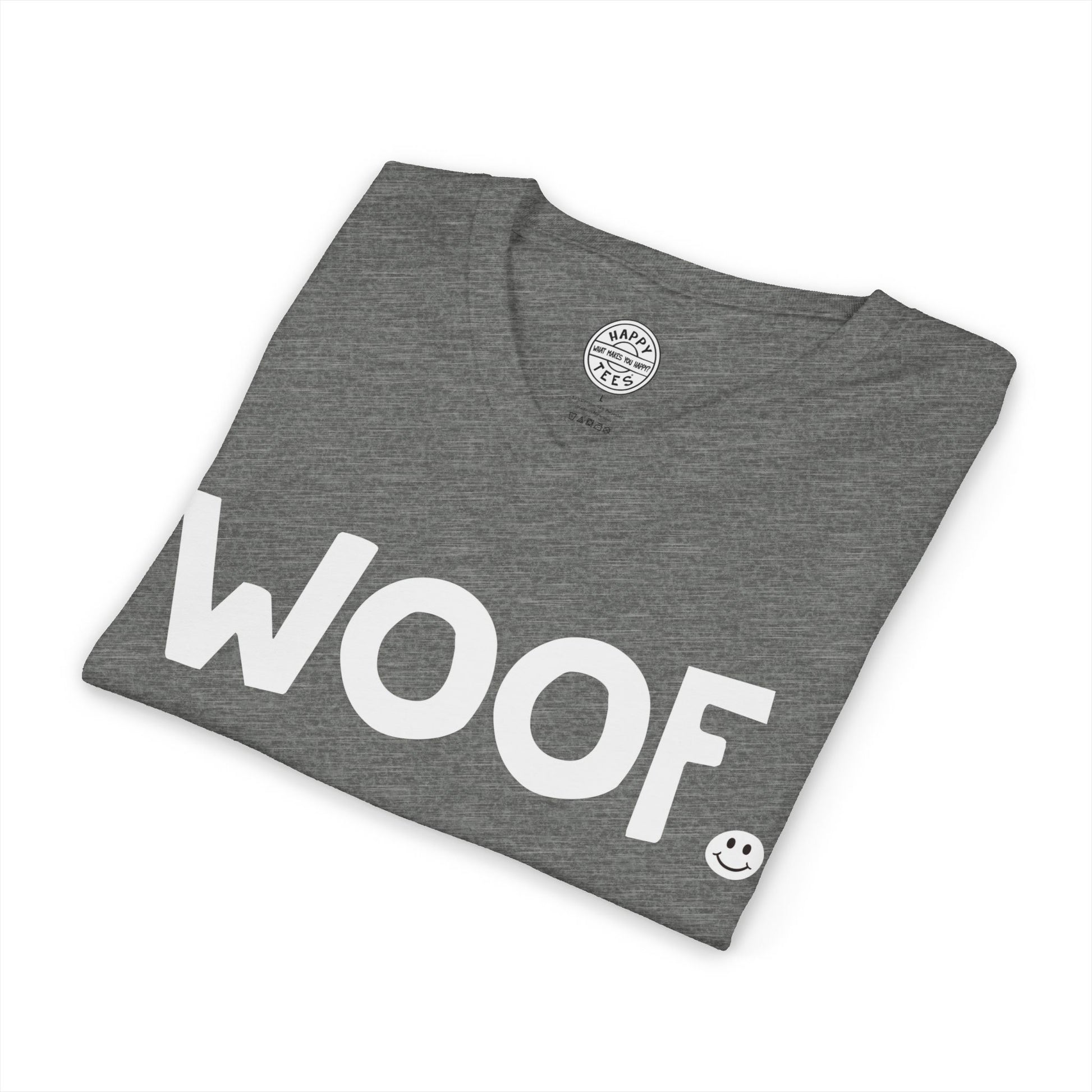 WOOF Happy Tee (V-Neck)  V-neck  HAPPY TEES® BRAND