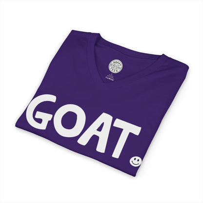 GOAT Happy Tee (V-Neck)  V-neck  HAPPY TEES® BRAND