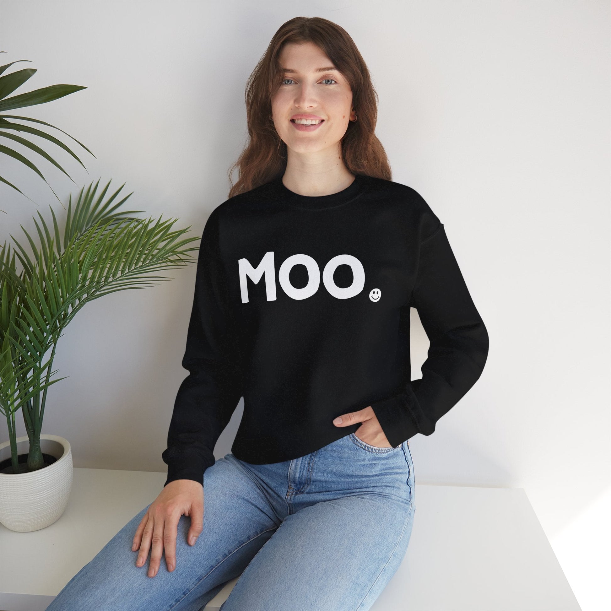 MOO Happy Tee (Sweatshirt) Printify