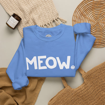 MEOW Happy Tee (Sweatshirt)  Sweatshirt  HAPPY TEES® BRAND