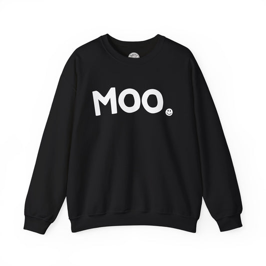 MOO Happy Tee (Sweatshirt)  Sweatshirt  HAPPY TEES® BRAND