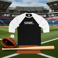 SCORE Happy Tee (Long Sleeve Baseball Tee)  Long-sleeve  HAPPY TEES® BRAND