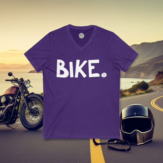 BIKE Happy Tee (V-Neck)  V-neck  HAPPY TEES® BRAND